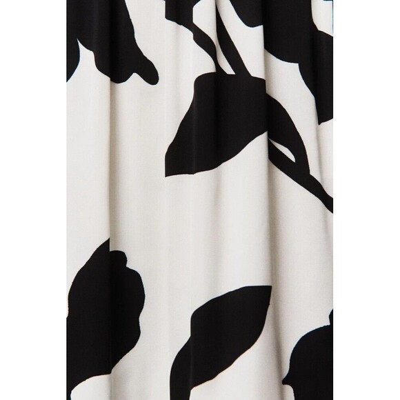 Anthropologie Hutch Guthrie Sleeveless Floral V-Neck Slit Satin Maxi Dress Sz 8 - Picture 5 of 9